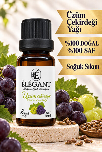 Üzüm Çekirdeği Yağı 20 ml - %100 Saf Ve Doğal - Soğuk Sıkım