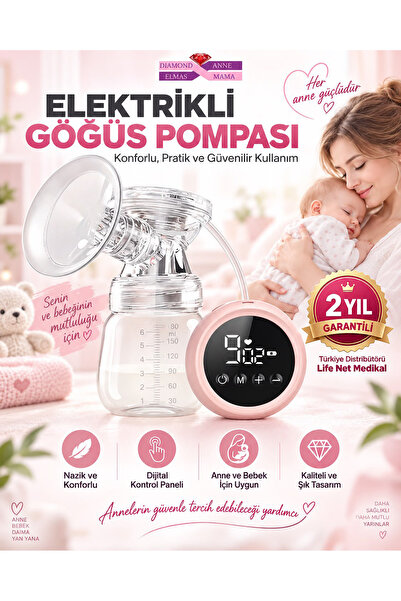 Diamond Mama Elmas Anne Elektirikli Gögüs Pompası Tekli MZ-608