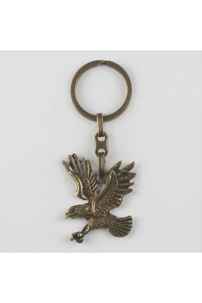 Generic Brand Metal Keychain with Eagle Figure