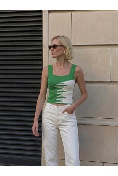 onno style women Square Collar Sleeveless Strappy Women's Bluz