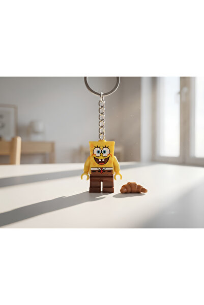 Genel Markalar Sünger Bob Minifigür Anahtarlık