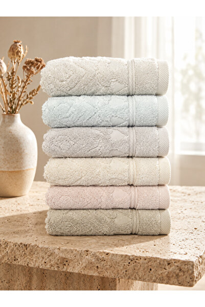 AKN EVRA | 6'lı Microcotton El Havlusu Seti 30x50 cm