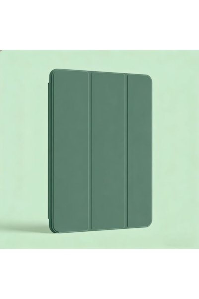 Choice3 غطاء ذكي مغناطيسي قابل للطي لجهاز آيباد 9.7 باللون الأخضر الداكن، متو...