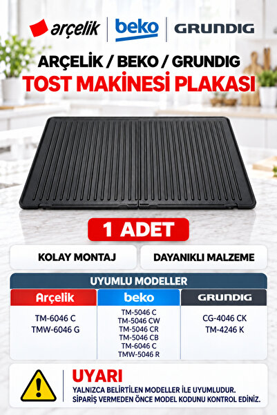 Arçelik Tost Makinesi Isıtıcı Plaka Cg Tm 9197064817