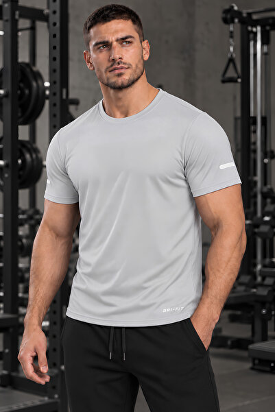 GENIUS STORE Erkek Nem Emici Hızlı Kuruma Atletik Teknik Performans Spor T-sh...
