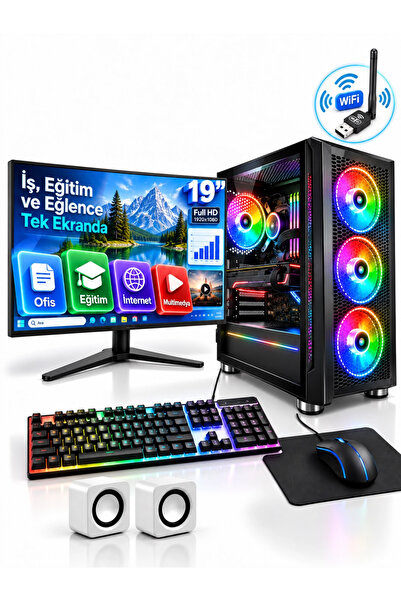 jetucuzal J-tech Newest I5-2300 8gb 256gb Ssd 19” Masaüstü Bilgisayar