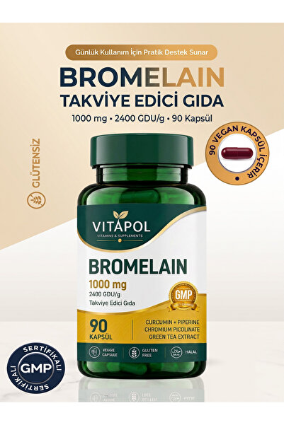 Vitapol Bromelain Complex 1000 Mg 90 Kapsül