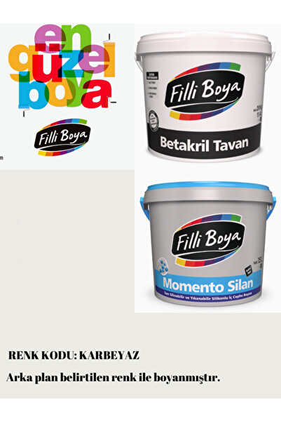 Filli Boya Momento Silan Silinebilir 15 tl-20 kg-Filli Boya Yüksek Örtücü Tav...
