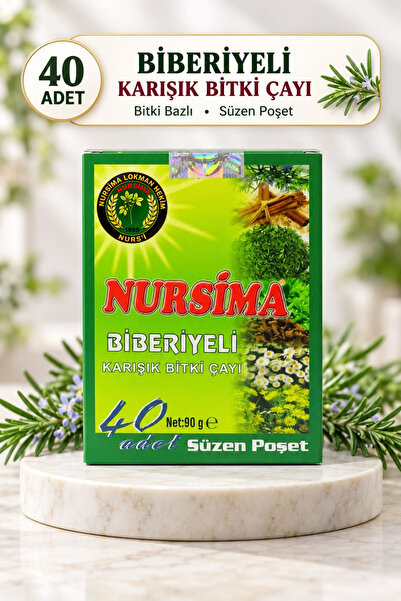 Nursima Biberiyeli Karışık Bitki Çayı Doğal Bitkisel Poşet Çay