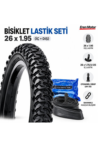 Servis Bisiklet Lastik Seti 26 X 1.95 (İÇ DIŞ)