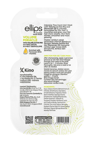 Ellips Volume Miracle Hacim Veren Vitamin Maskesi 20 g