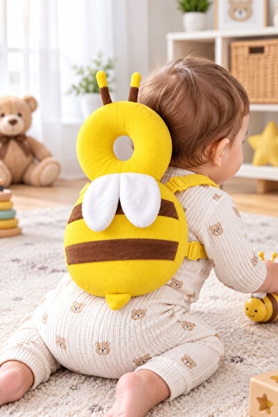 BABY LİGHT ANNELERİN İHTİYACI OLAN ÜRÜNLER Kafa koruma yastığı Sarı Kahve Arı