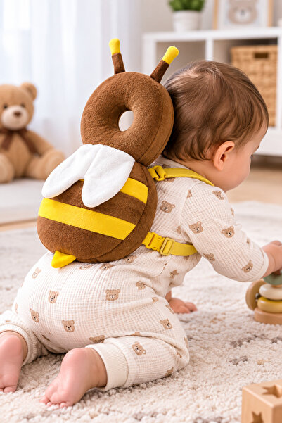 BABY LİGHT ANNELERİN İHTİYACI OLAN ÜRÜNLER Head Protection Cushion Brown Bee ...