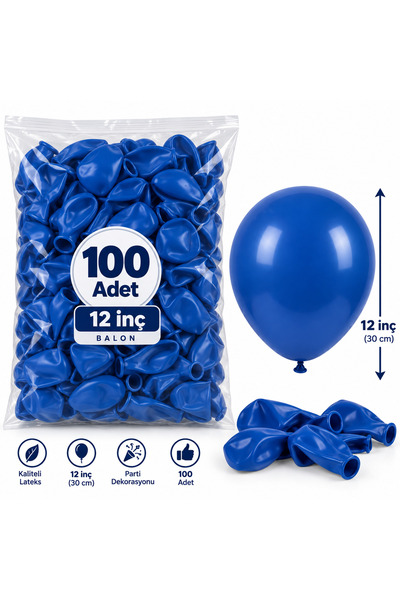 HBK Balon HBK BLUE BALONY 100 PIECES