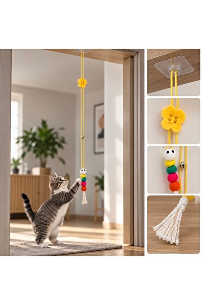 PET MOOD Kedi Oyuncağı Vantuzlu İpli