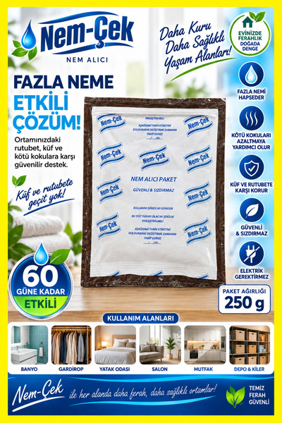 nemtut Nemçek Nem Alıcı Rutubet Giderici Küf Önleyici Koku Giderici Korozyon ...