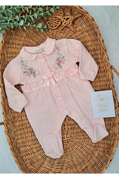MasalBebek_tr Nakış Bebe Yaka Tulum