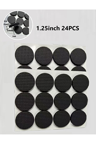 Choice 1 Pc 1.25in 24pcs round Non-Slip Furniture Pads Self Adhesive Rubber F...