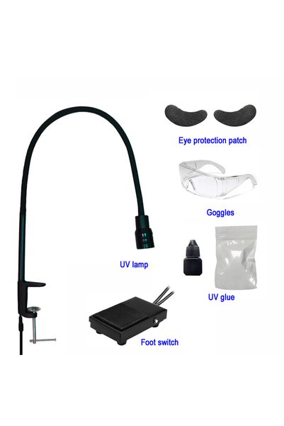 Choice1 مجموعة AMJ-003 مصباح تجميل الرموش بقوة 10 واط قابل للتعديل مع ضوء أرج...