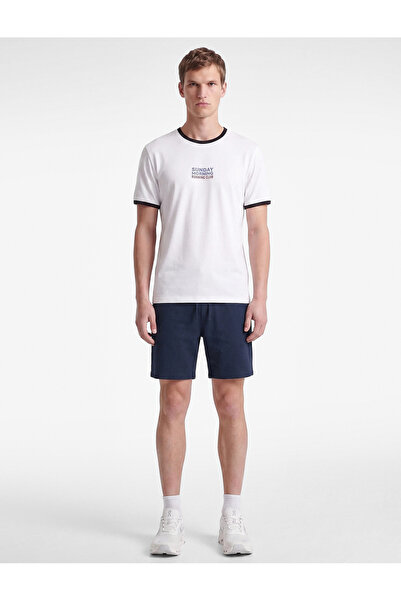 Koton Short Sleeve Crew Neck Printed Ribbed Regular Fit Sports T-Shirt