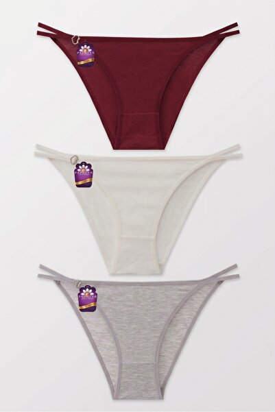 papatya lingerie Памучни слипове със сърцевидна катарама на талията, комплект...