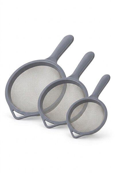 MAKRİ HOME SÜZGEÇ PASLANMAZ 3'LÜ SET 12 CM-16 CM-20 CM