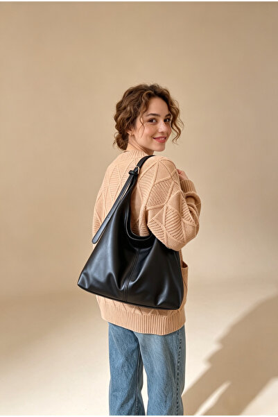 Generic Women's Soft PU Leather Tote Bag Large Capacity Casual Shoulder Hobo ...