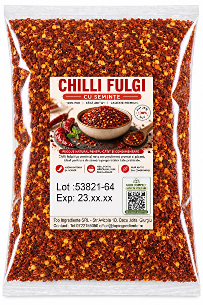 Top Ingrediente Chilli Fulgi / Ardei Iute Fulgi Tocat - 5kg