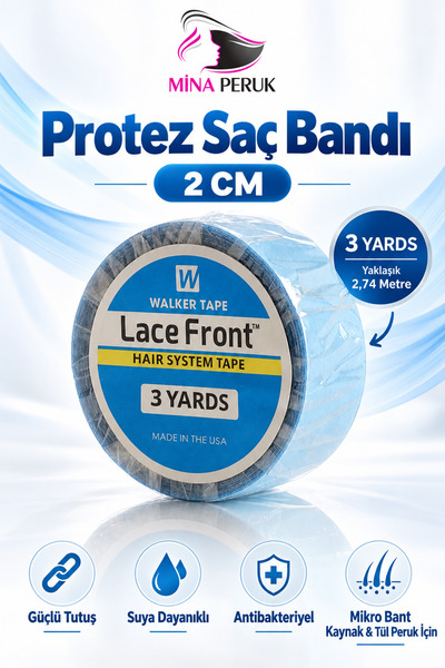 Mina Peruk Protez Saç Bandı - 2 cm