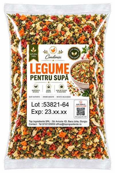 Top Ingrediente Amestec Legume Supa-Fara Sare-Fara MSG-1KG