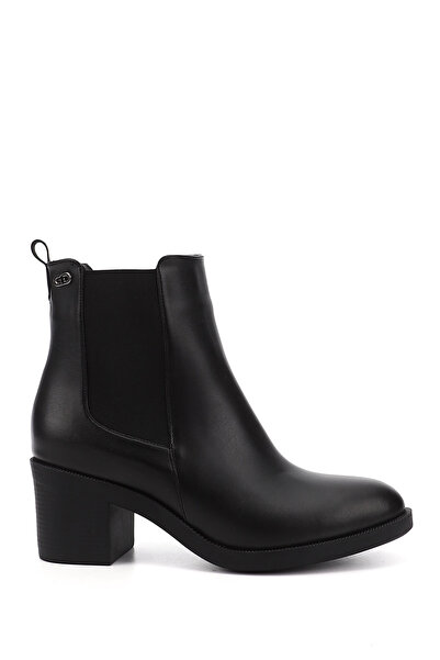GÖNDERİ(R) Women's Black Thick Heeled Chelsea Boots