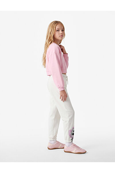 Koton Licensed Mickey Mouse Printed Fleece-Lined Jogger Sweatpants
