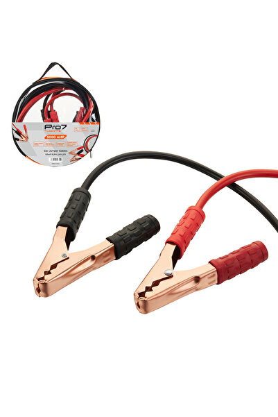 Lawazim Pro7 3000A Car Jumper Cables - 3m 6 Gauge Booster Cables with Secure ...