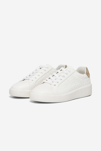 Vero Moda Women's ONLSOUL-8 Embossed PU Sneaker