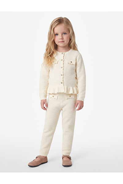 Koton Viscose Blend Button Detailed Knitwear Trousers
