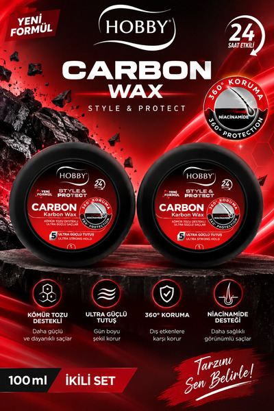 Hobby Style & Protect Carbon Wax 100 ml 2 Adet