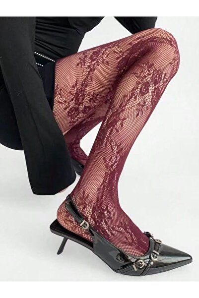 bodyIVY Dantel Dokulu SENİN TARZIN-Bordo