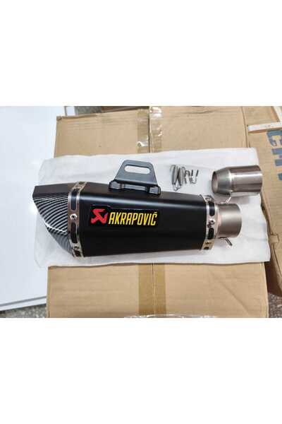 ercn Akrapovic Egzoz Siyah Karbon Renk 100cc Üstü Motorlara Uyumlu