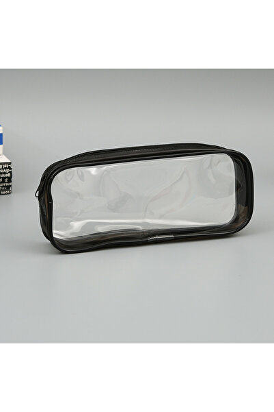Choice black Transparent Pencil Case Zipper Simple style Pen Pouch Large Capa...