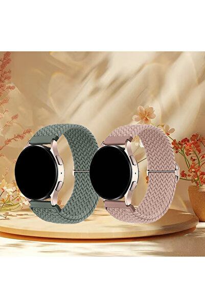 Choice13 20mm 2pack-10 2 Pcs Nylon Braided Loop For Samsung Watch 7/Amazfit B...