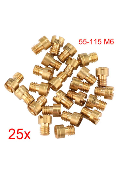 Choice 25Pcs Main Jet 55-115 M6 For Dellorto & For Mikuni Carburetors 6mm Mai...