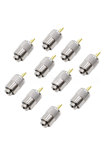 Choice 10PCS 1/5/10/20/30PCS UHF PL-259 Male RF Connector 58mm Tail Hole Spli...