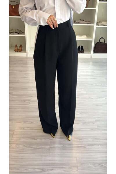 LUUNA STORE DÜZ KESİM KLASİK PANTOLON - SİYAH