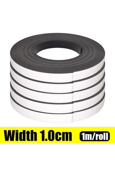 Choice 1M- (1 roll) Width 1cm 1Meter Self Adhesive Magnetic Tape Rubber Magne...