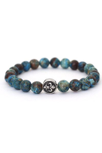 Choice Phoenix Stone Simple Style Natural Stone Bracelet For Men Stainless St...
