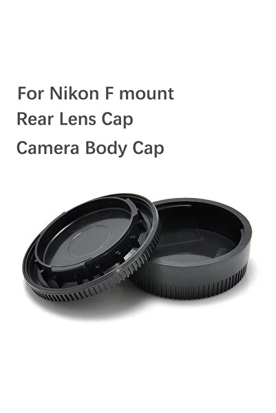 Choice4 غطاء جسم الكاميرا وغطاء العدسة الخلفي من نيكون F Mount لـ Canon EF Mo...
