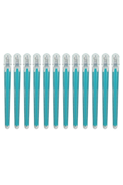 Choice green 12pcs Salon Hairdressing Clips Professional Hairdresser Hair Cut...