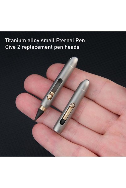 Choice Eternal Pen Graphite Alloy Eternal Pen Mini Titanium Alloy Non-sharpen...