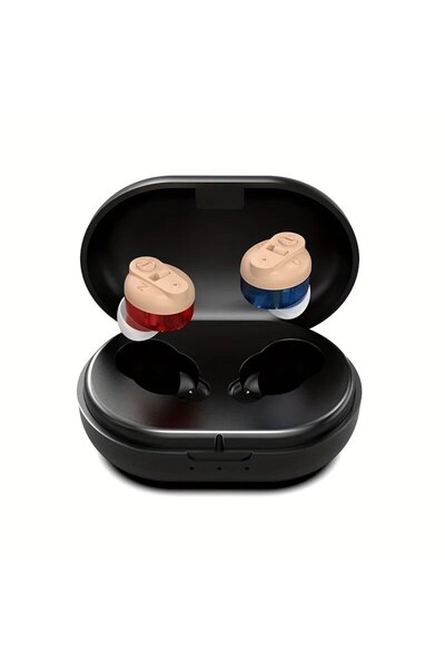 Choice Black Rechargeable Hearing Aids For Seniors With Noise Cancelling For ...