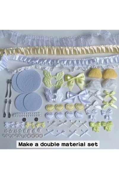 Choice XL YELLOW Bar chirp color material pack set collection girly pink bow ...